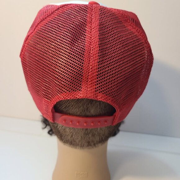 Vintage 90s Trucker Hat Busch Gardens Tampa Screen Printed Mesh Adjustable Hat - Picture 4 of 8